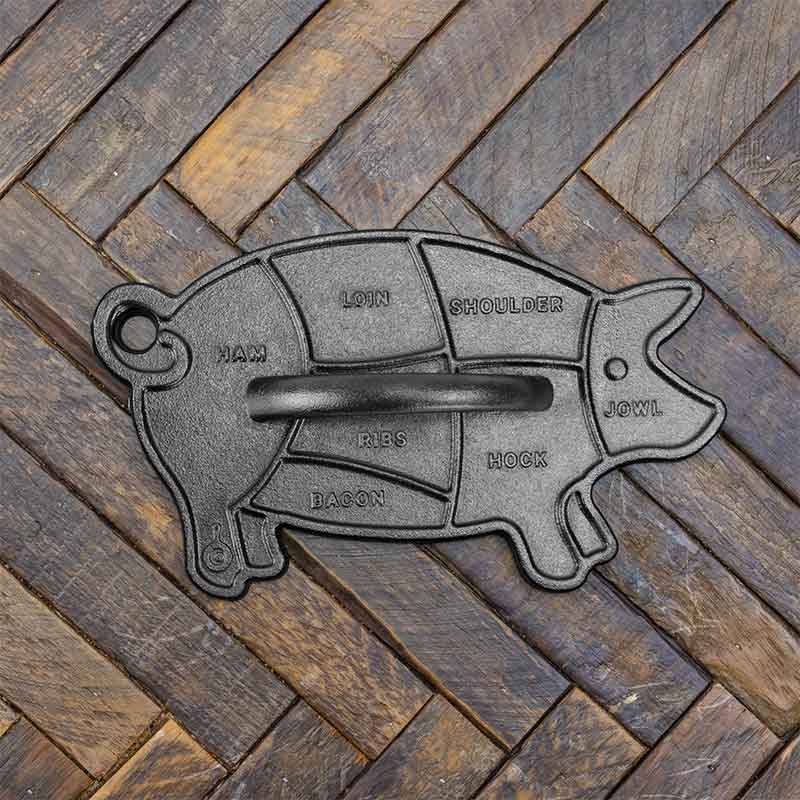 Lodge Heritage Seasoned Cast Iron Pig Press