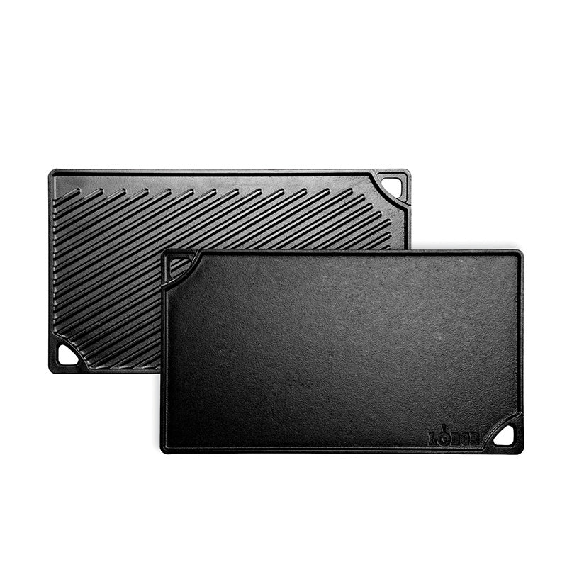 Lodge Heritage 16.75 x 9.5 Inch Double Play Reversible Grill/Griddle - Image 10