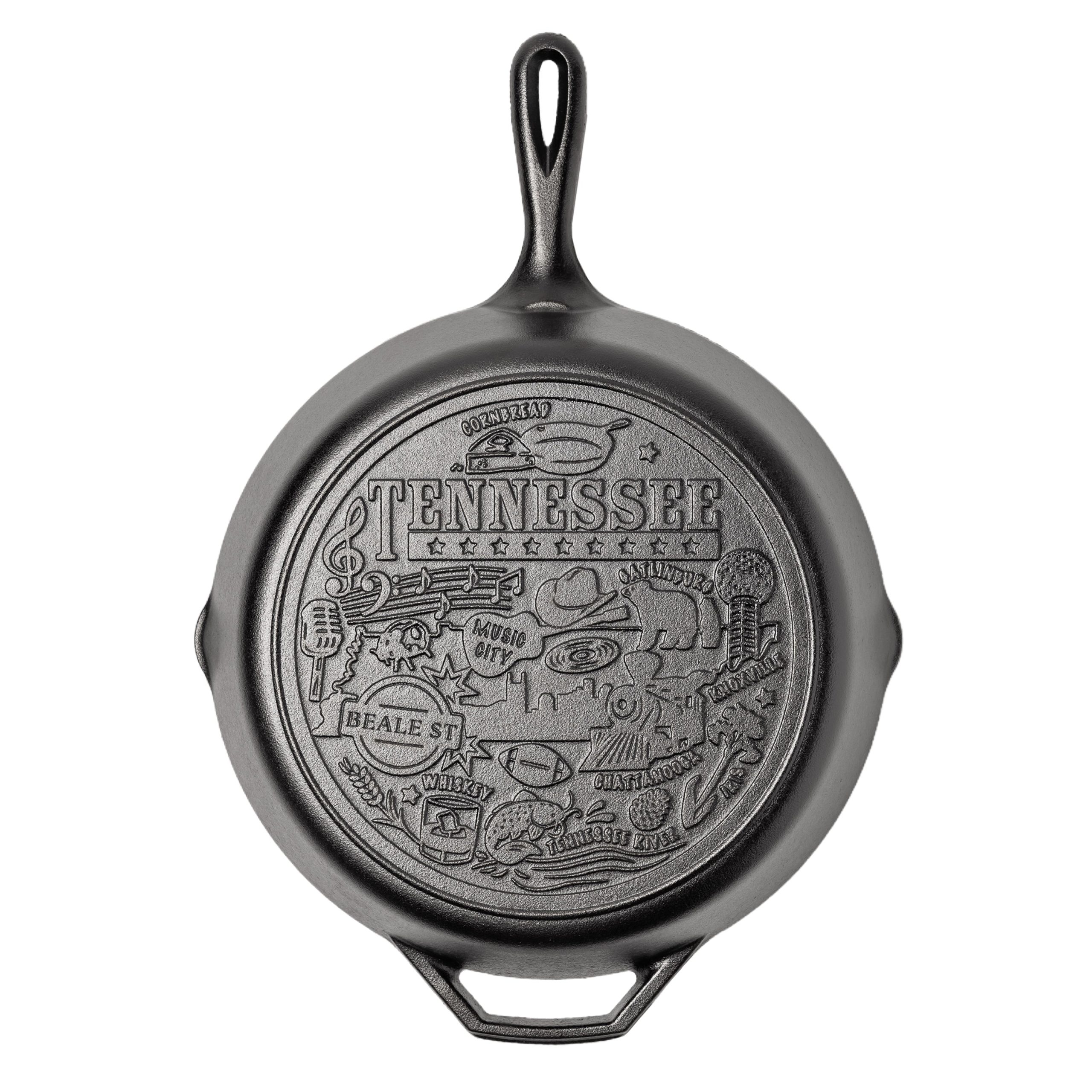 Lodge Heritage American Road Trip: 12 Inch Seasoned Cast Iron Skillet, Tennessee