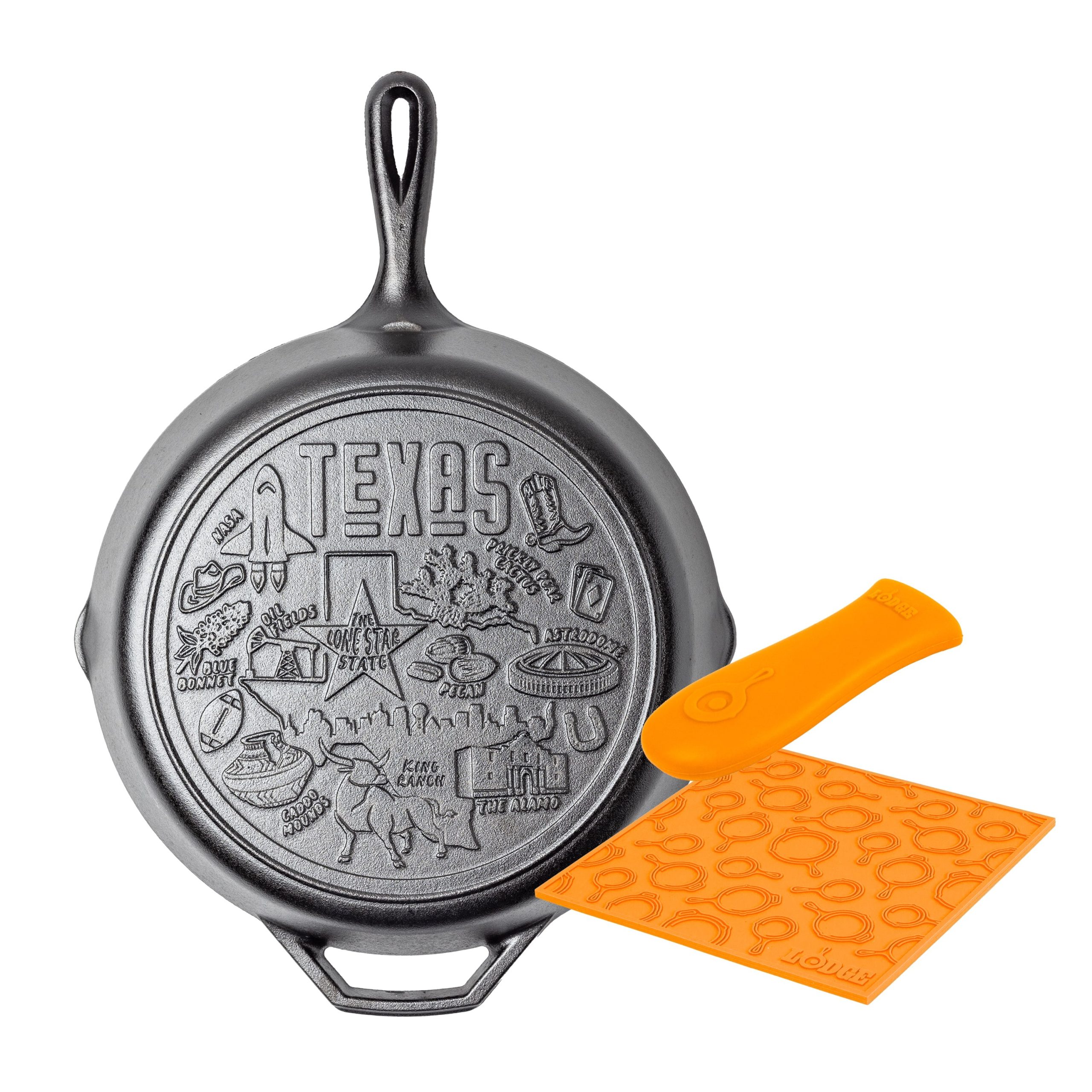 Lodge Heritage Texas Proud Skillet & Accessories Set