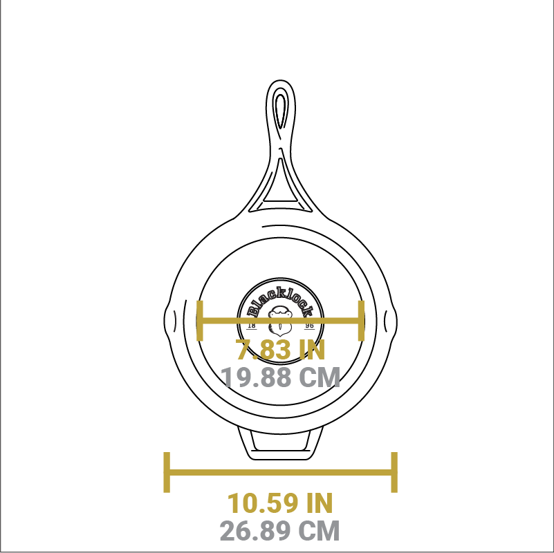 Lodge Heritage Blacklock Lightweight Cast Iron Skillet Set - Image 7