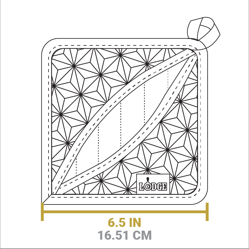 Lodge Heritage Silicone and Fabric Potholder - Image 6