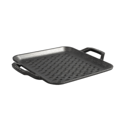 Lodge Heritage Chef Collection 11 Inch Cast Iron Square Grill Topper