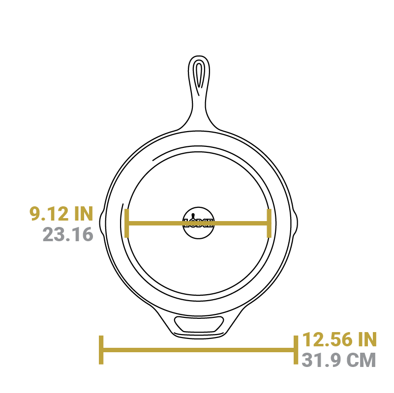 Lodge Heritage Lodge Heritage 12 Inch Seasoned Cast Iron Skillet, Spacious Skies - Image 7