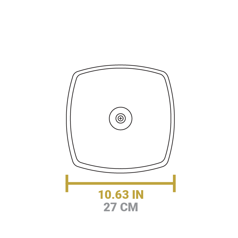 Lodge Heritage 10.5 Inch Square Glass Lid - Image 4