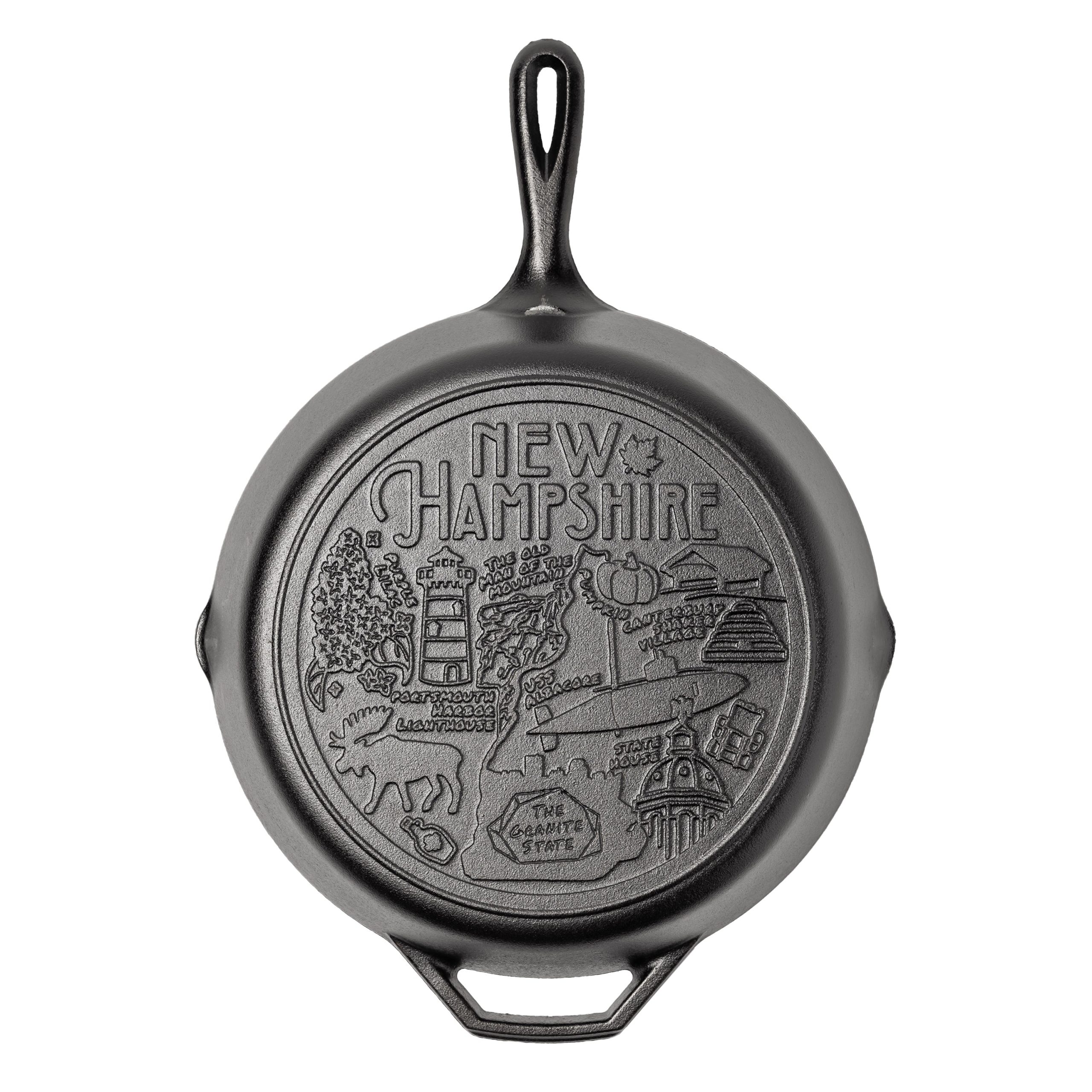 Lodge Heritage American Road Trip: 12 Inch Seasoned Cast Iron Skillet, New Hampshire - Image 6