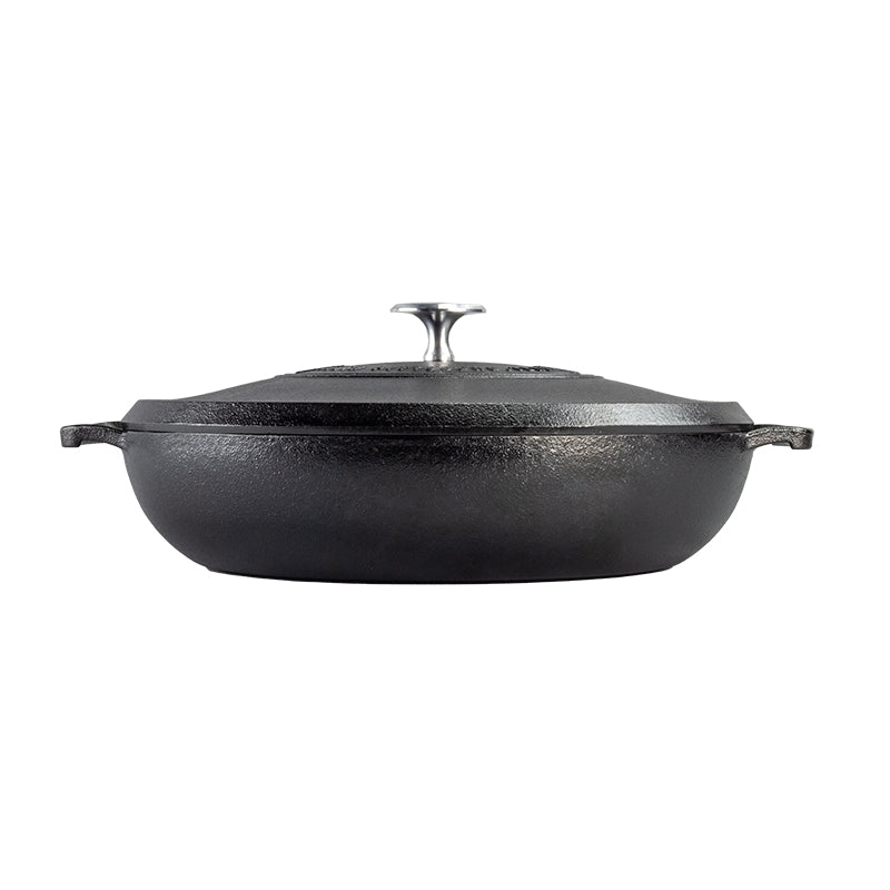 Lodge Heritage Blacklock 4 Quart Lightweight Cast Iron Braiser - Image 3