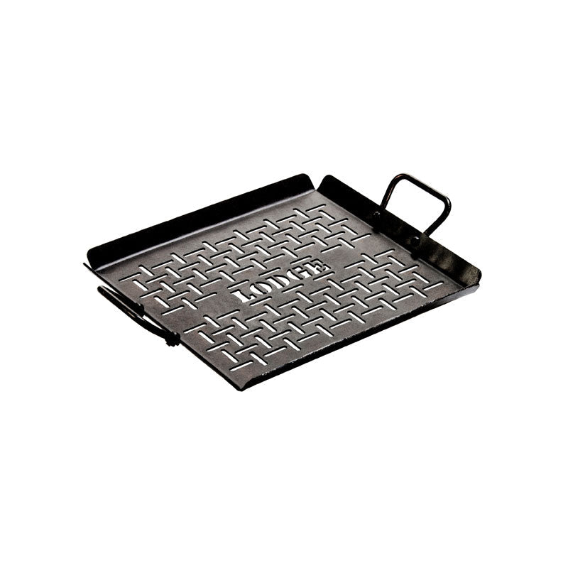 Lodge Heritage 13 x 12 Inch Seasoned Carbon Steel Grilling Basket - Image 7