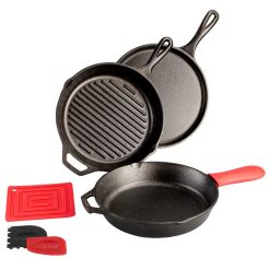Lodge Heritage Essential Seasoned Cast Iron Pan Set