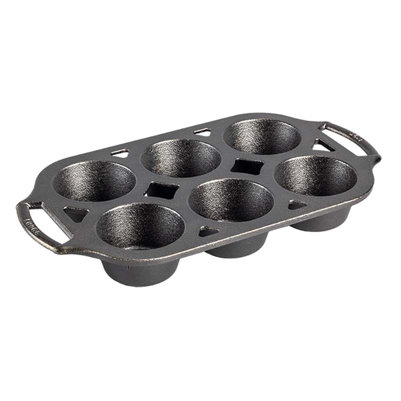 Lodge Heritage Seasoned Cast Iron Muffin Pan