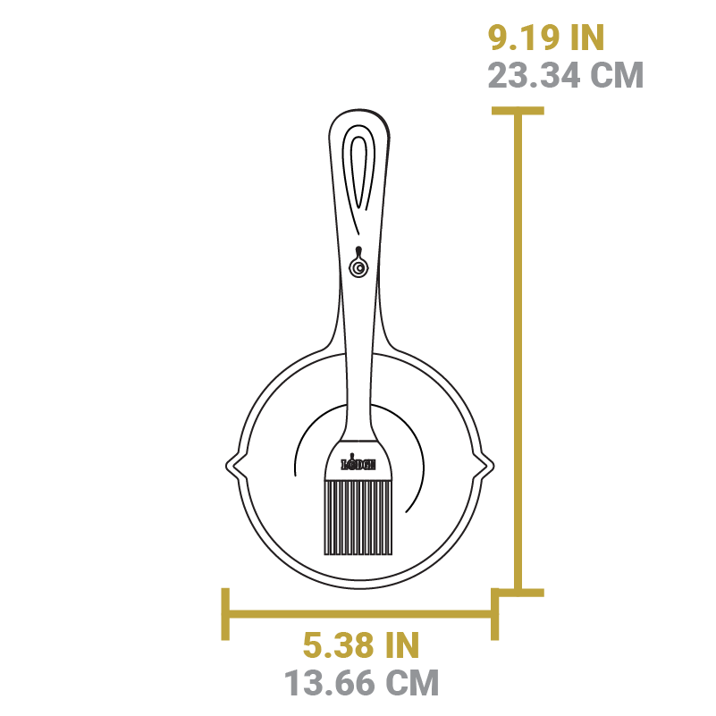 Lodge Heritage Cast Iron Melting Pot and Silicone Brush - Image 5