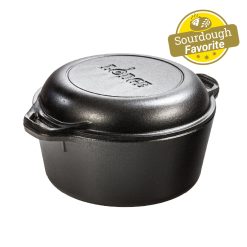 Lodge Heritage 5 Quart Cast Iron Double Dutch Oven