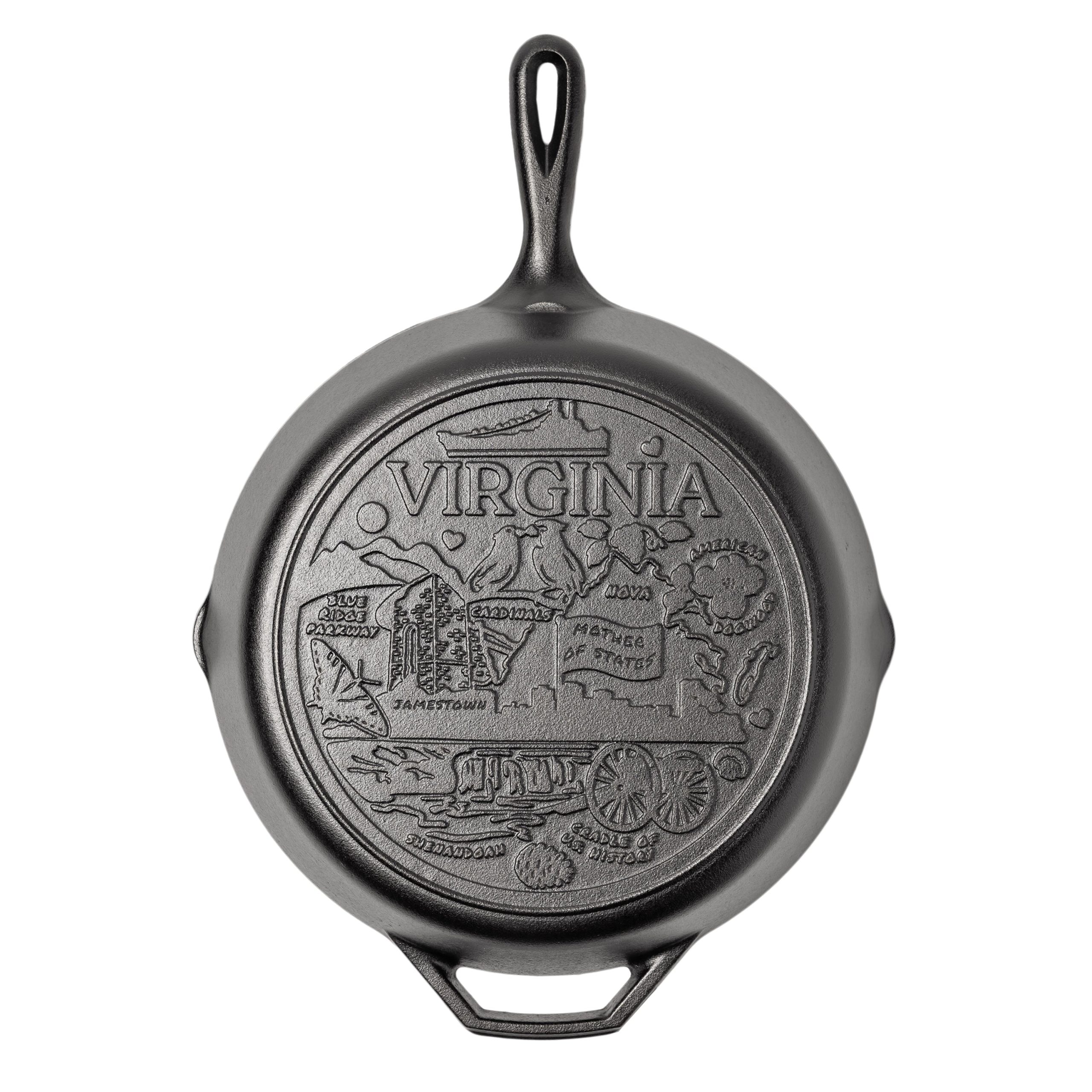 Lodge Heritage American Road Trip: 12 Inch Seasoned Cast Iron Skillet, Virginia - Image 6