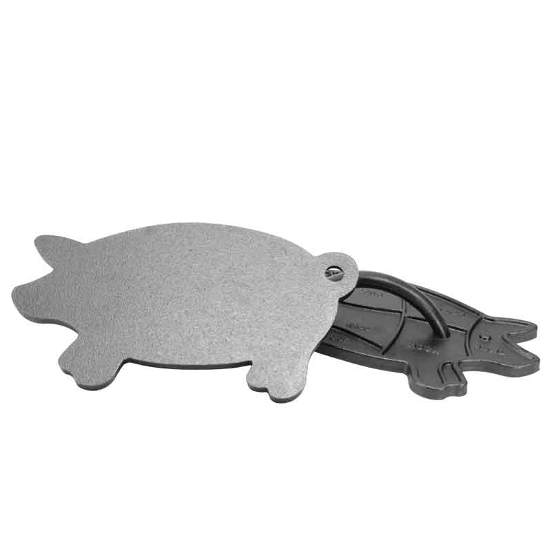 Lodge Heritage Seasoned Cast Iron Pig Press - Image 3
