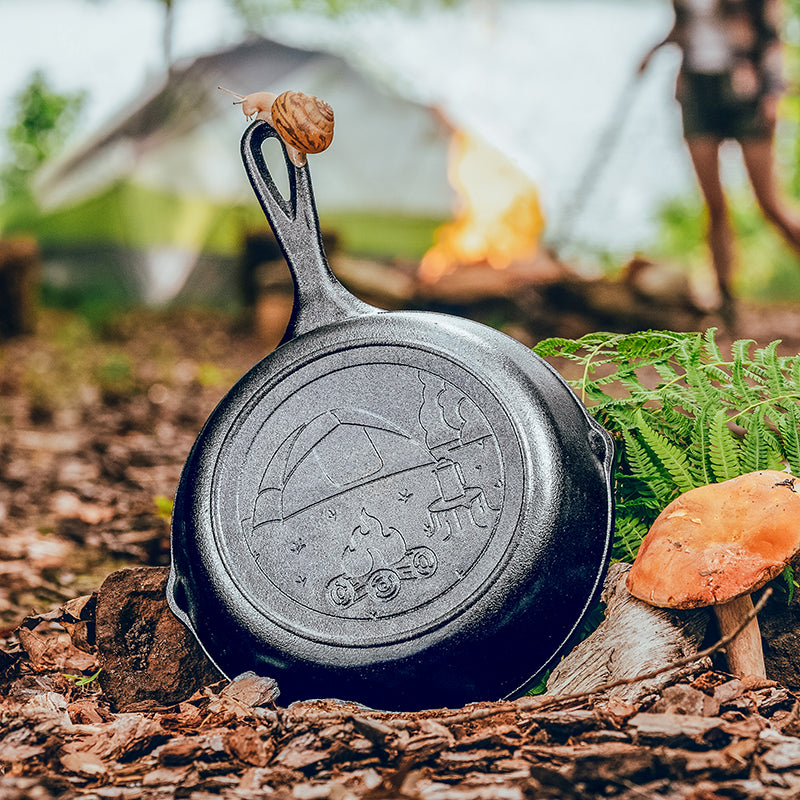 Lodge Heritage Wanderlust 8 Inch Cast Iron Tent Skillet - Image 3