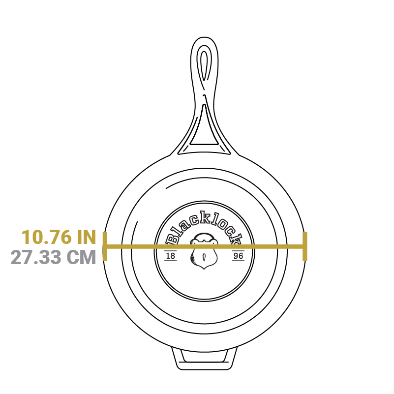 Lodge Heritage Blacklock 4 Quart Lightweight Cast Iron Deep Skillet With Lid - Image 10