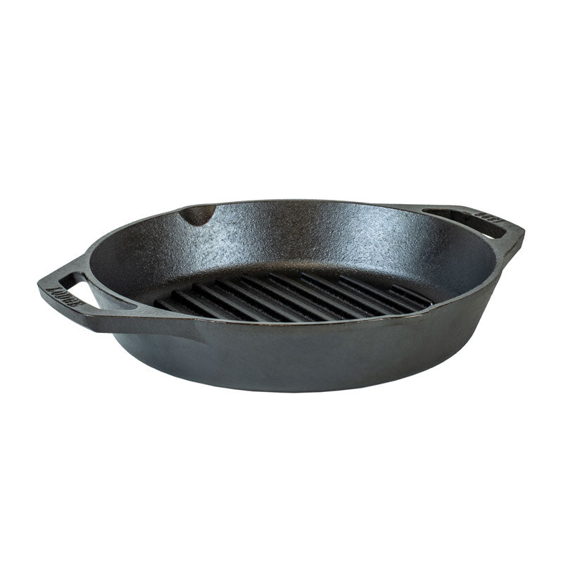 Lodge Heritage Dual Handle Cast Iron Grill Pan