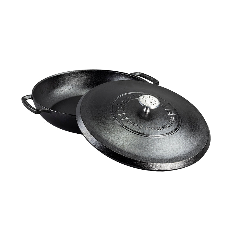 Lodge Heritage Blacklock 4 Quart Lightweight Cast Iron Braiser - Image 2
