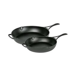 Lodge Heritage Blacklock Lightweight Cast Iron Skillet Set