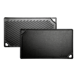 Alternative view of Lodge Heritage 16.75 x 9.5 Inch Double Play Reversible Grill/Griddle