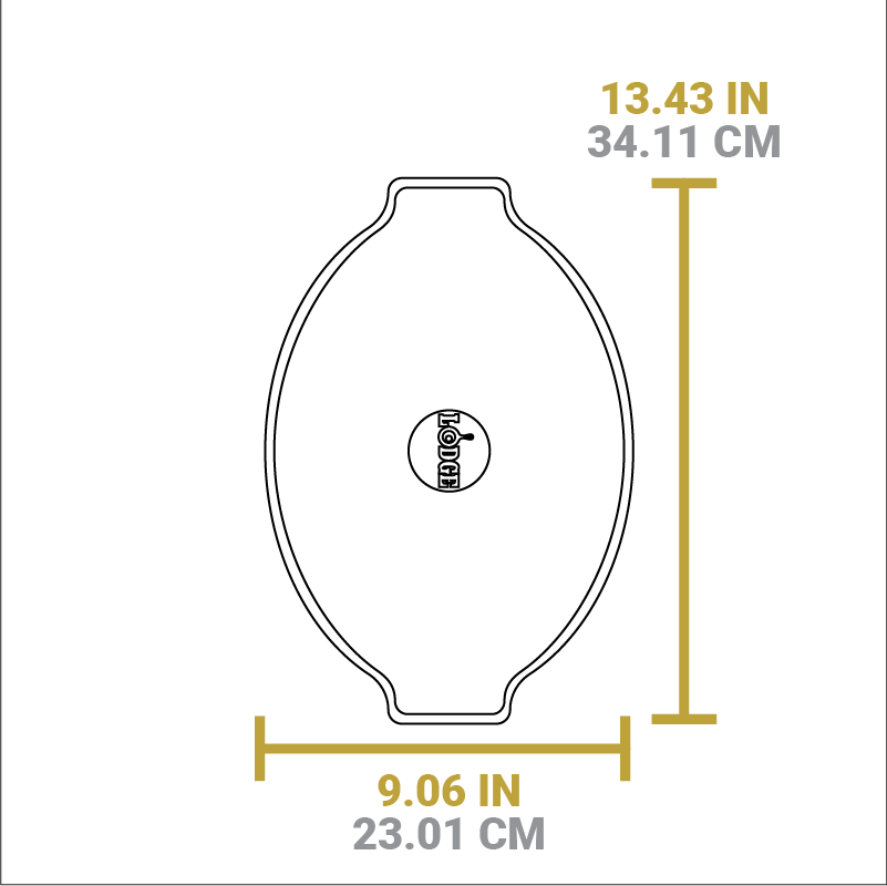 Lodge Heritage Grip Style Oval Wood Underliner - Image 4