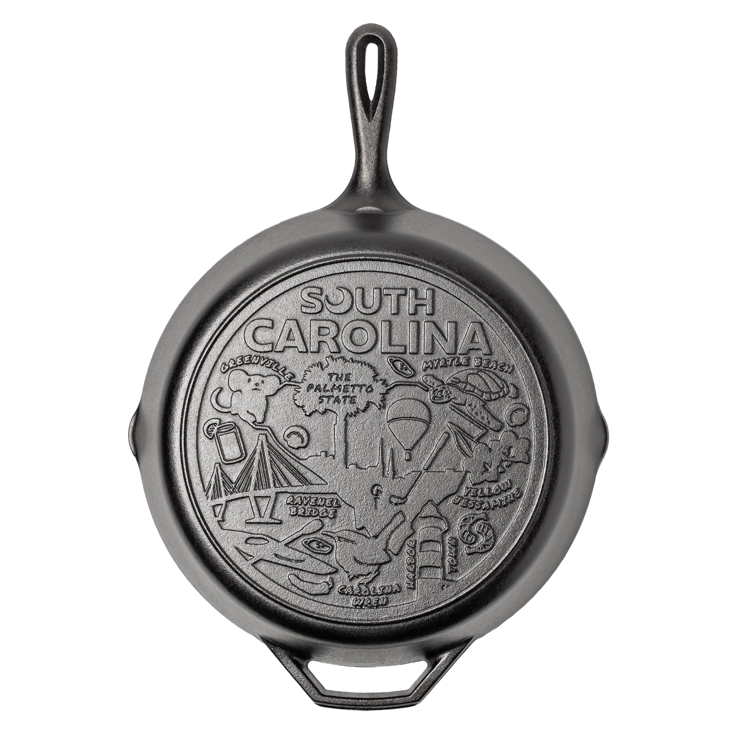 Lodge Heritage American Road Trip: 12 Inch Seasoned Cast Iron Skillet, South Carolina