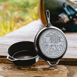 Lodge Heritage Wanderlust 3.2 Quart Cast Iron Cabin Combo Cooker