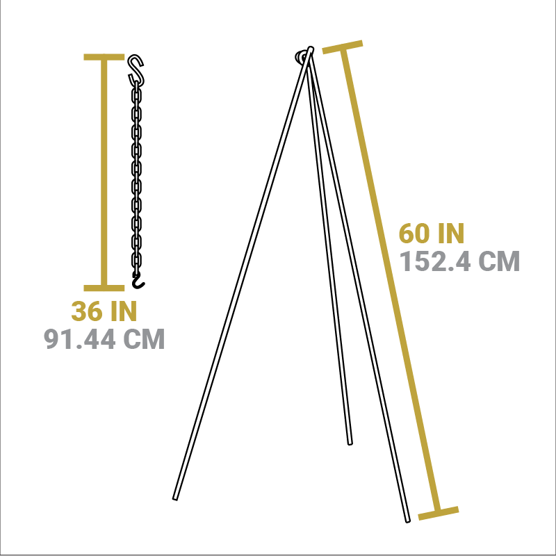 Lodge Heritage Camp Tripod, 2 Pack - Image 11