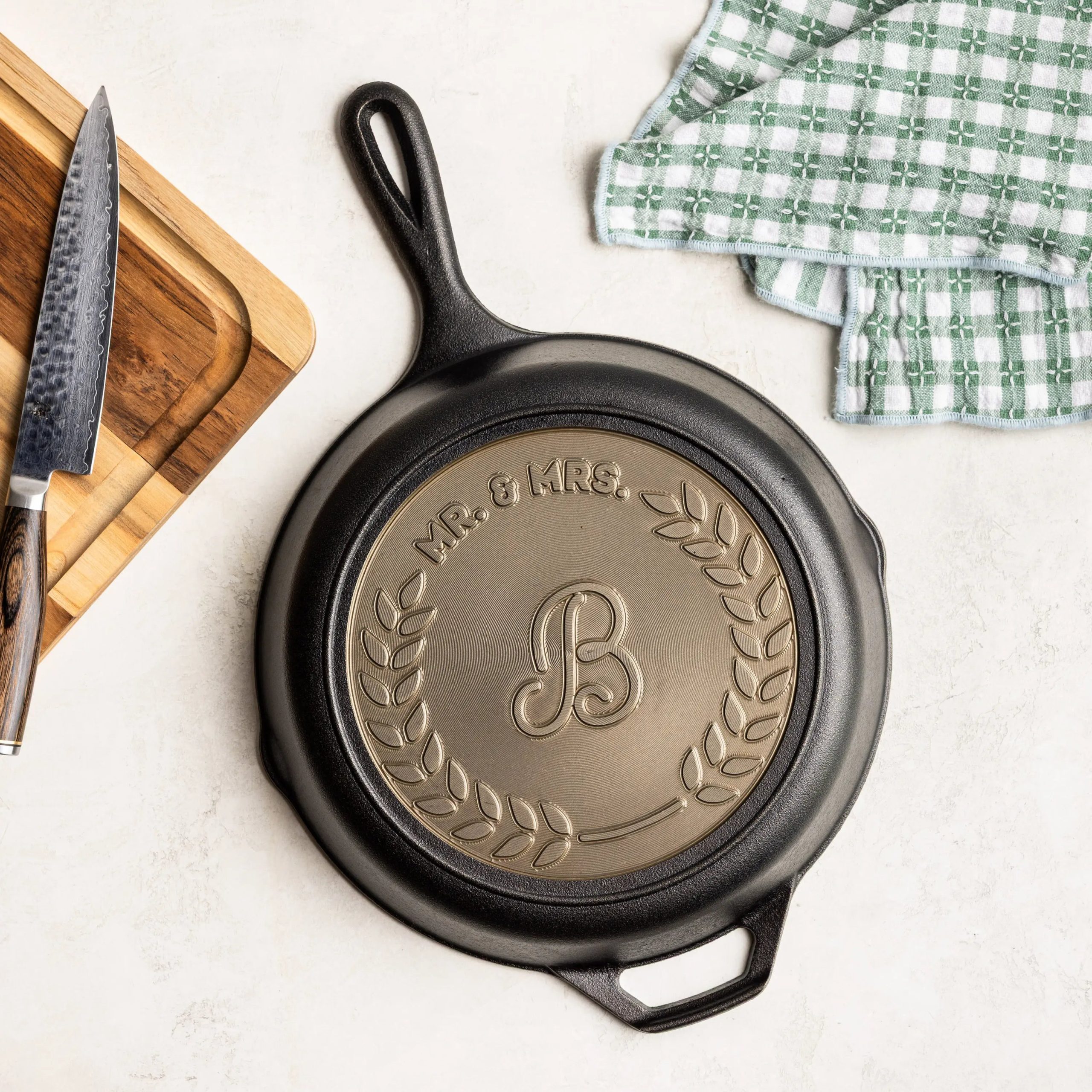 Lodge Heritage Custom Engraved Monogram Skillet - Image 8