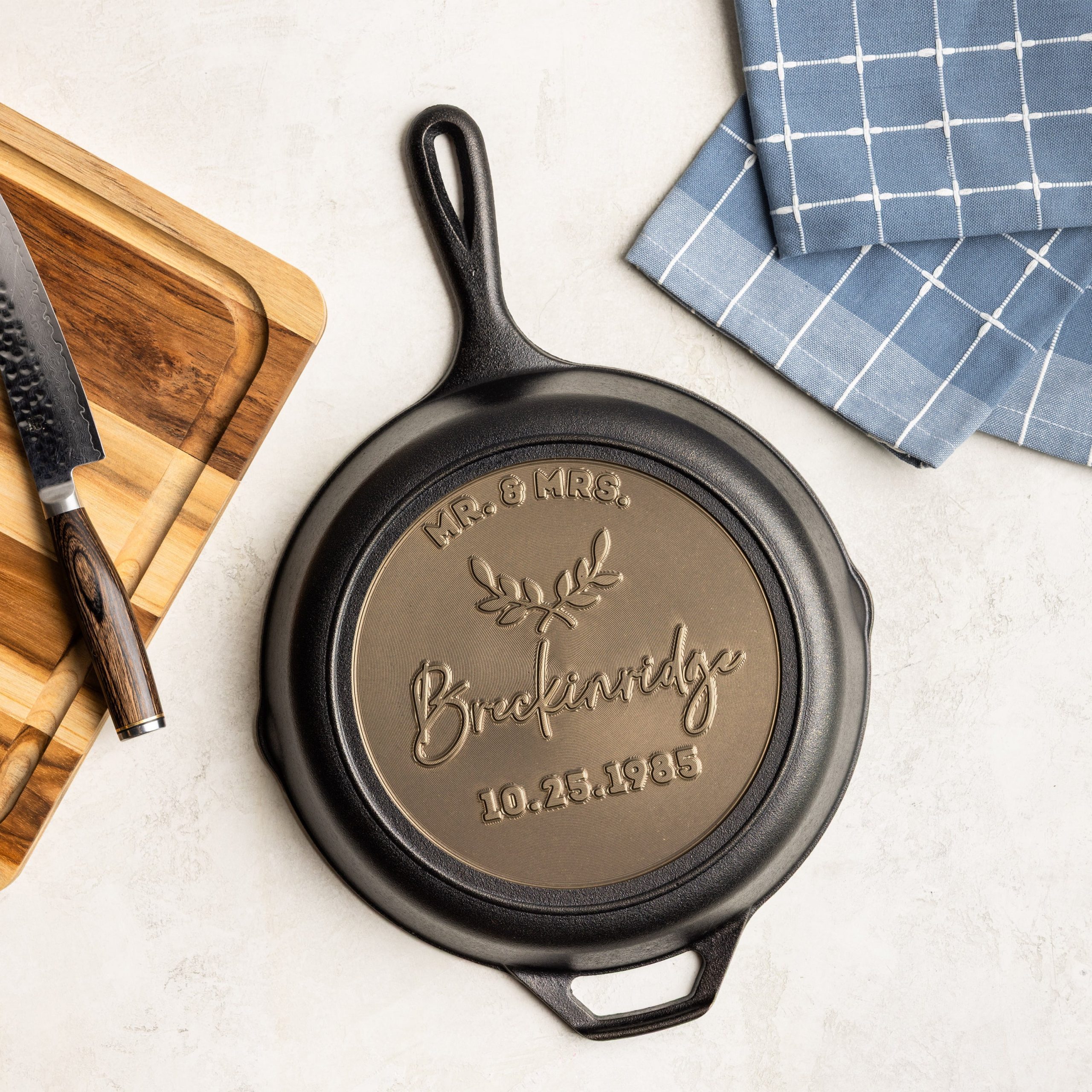 Lodge Heritage Custom Engraved Milestone Skillet - Image 4