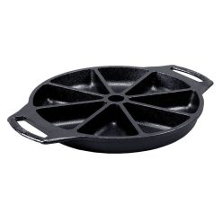 Lodge Heritage Seasoned Cast Iron Wedge Pan