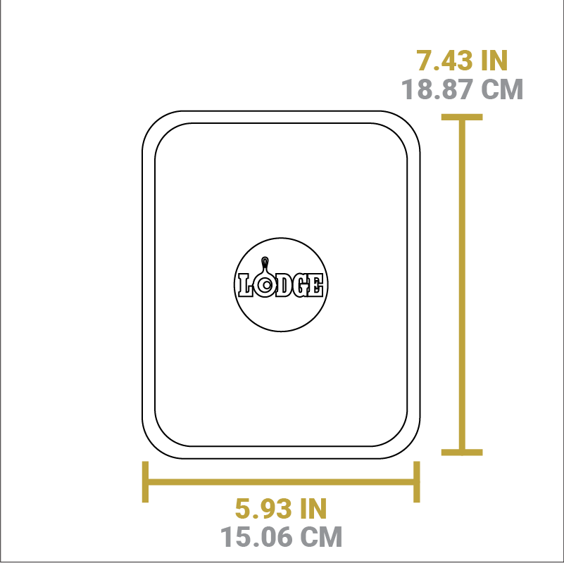 Lodge Heritage 10 Ounce Rectangular Walnut Wood Underliner - Image 4