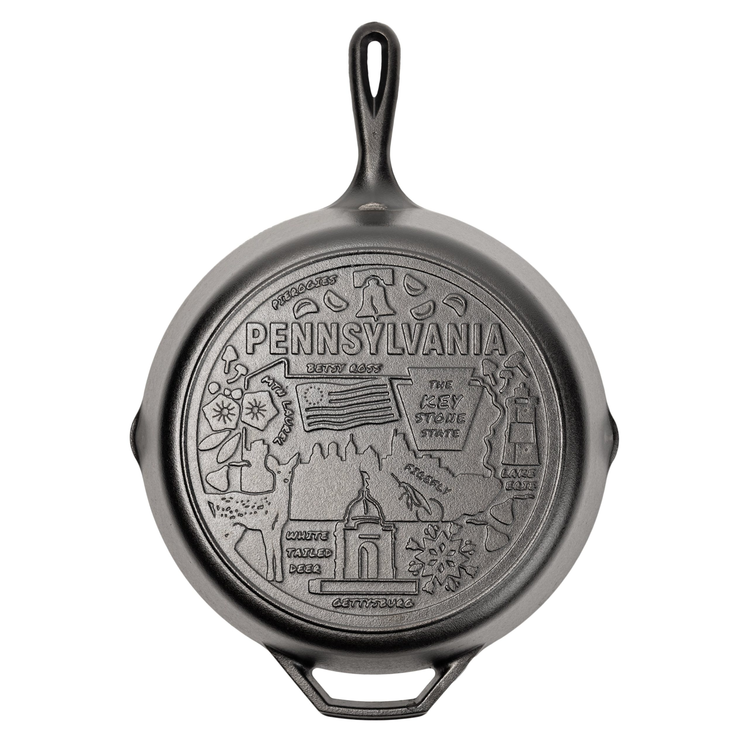 Lodge Heritage American Road Trip: 12 Inch Seasoned Cast Iron Skillet, Pennsylvania - Image 6