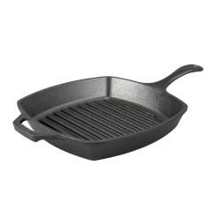 Lodge Heritage 10.5 Inch Square Cast Iron Grill Pan
