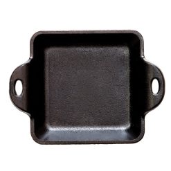 Alternative view of Lodge Heritage Heat-Treated 10 Ounce Square Cast Iron Mini Server 