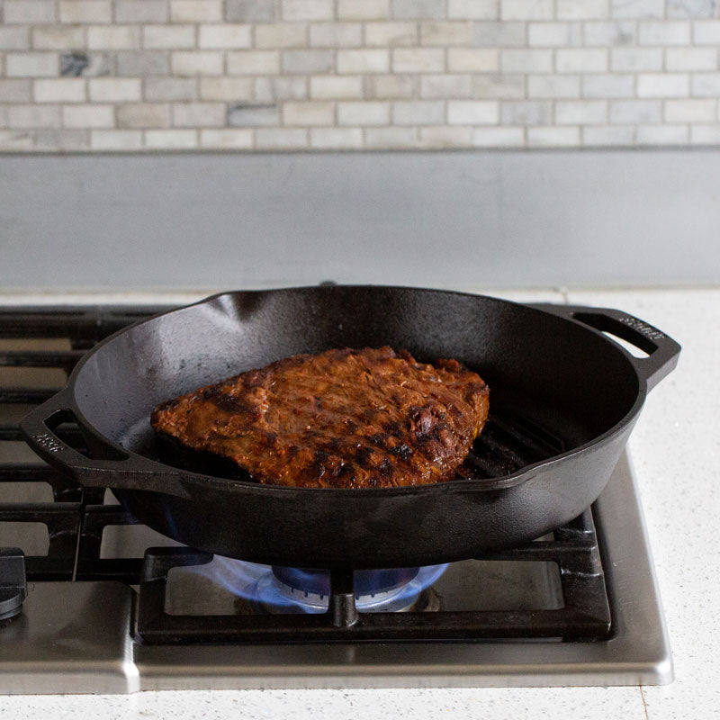 Lodge Heritage Dual Handle Cast Iron Grill Pan - Image 6