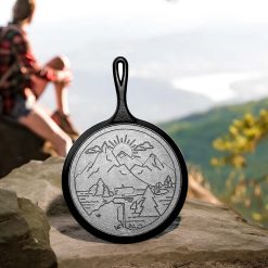 Lodge Heritage Wanderlust 10.5 Inch Cast Iron Mountain Griddle