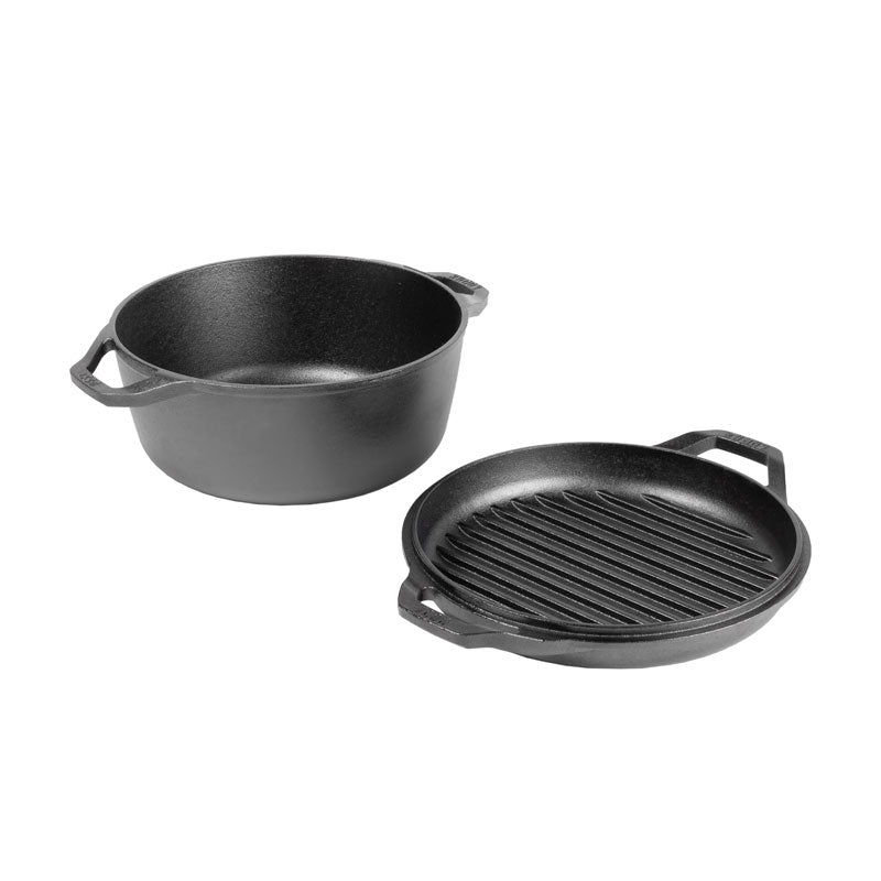 Lodge Heritage Chef Collection 6 Quart Double Dutch Oven - Image 3