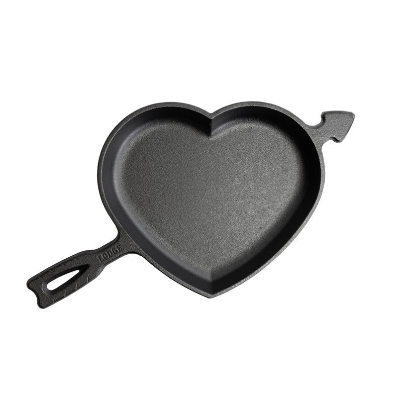 Lodge Heritage Seasoned Cast Iron Heart Skillet - Image 2