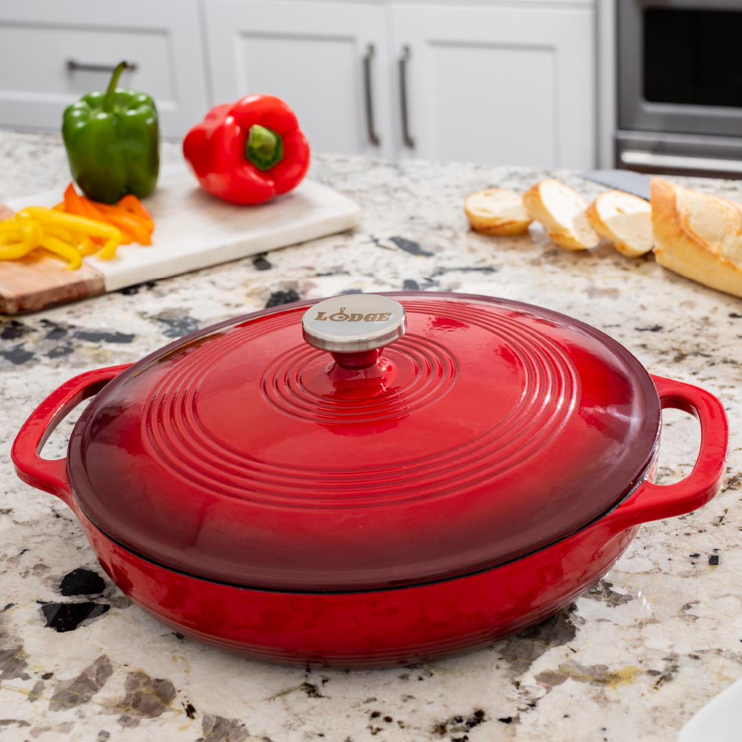 Lodge Heritage Essential Enamel Braiser - Image 21