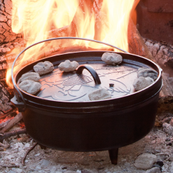 Alternative view of Lodge Heritage Cast Iron Boy Scout Camp Dutch Oven