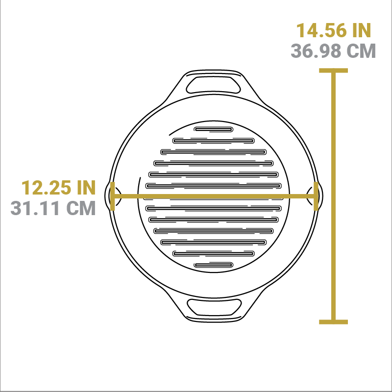 Lodge Heritage Dual Handle Cast Iron Grill Pan - Image 12