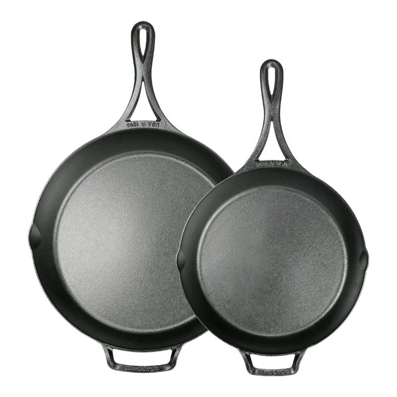 Lodge Heritage Blacklock Lightweight Cast Iron Skillet Set - Image 2