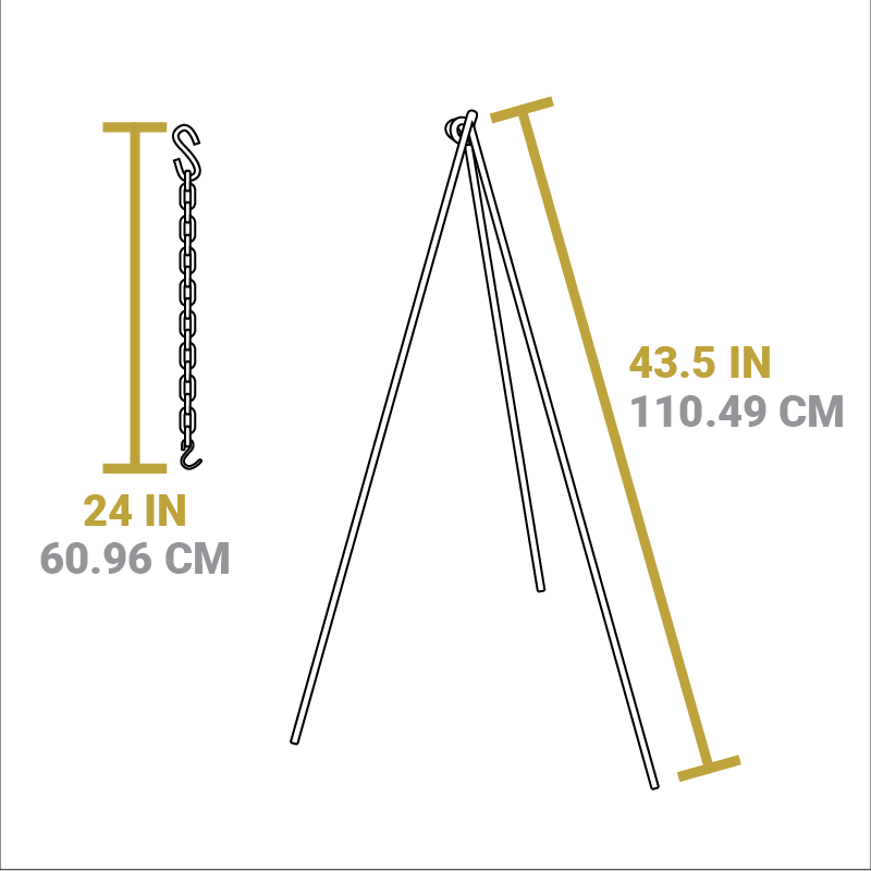 Lodge Heritage Camp Tripod, 2 Pack - Image 12