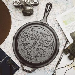 Alternative view of Lodge Heritage Lodge Heritage 10.25 Inch Seasoned Cast Iron Skillet, USA Icons