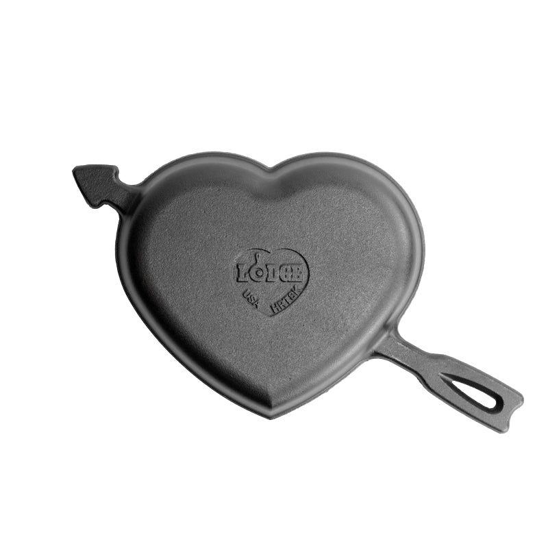 Lodge Heritage Seasoned Cast Iron Heart Skillet - Image 3