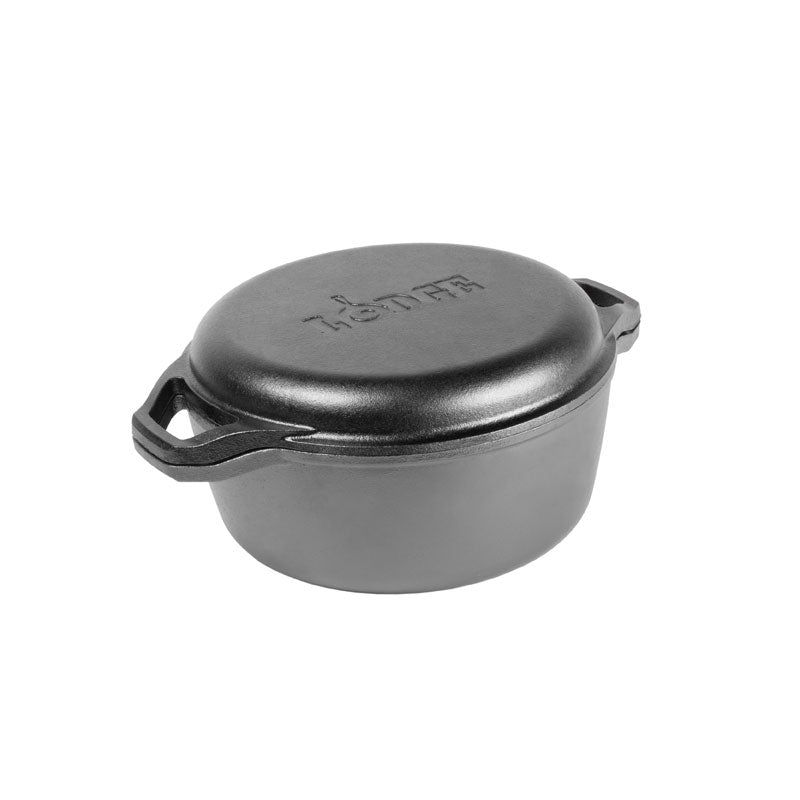 Lodge Heritage Chef Collection 6 Quart Double Dutch Oven