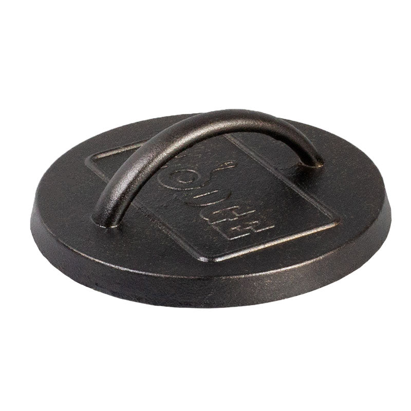 Lodge Heritage 6.25 Inch Seasoned Cast Iron Burger Press
