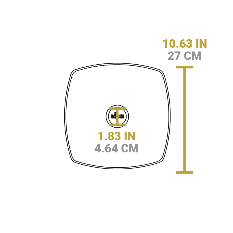 Lodge Heritage 10.5 Inch Square Glass Lid - Image 3