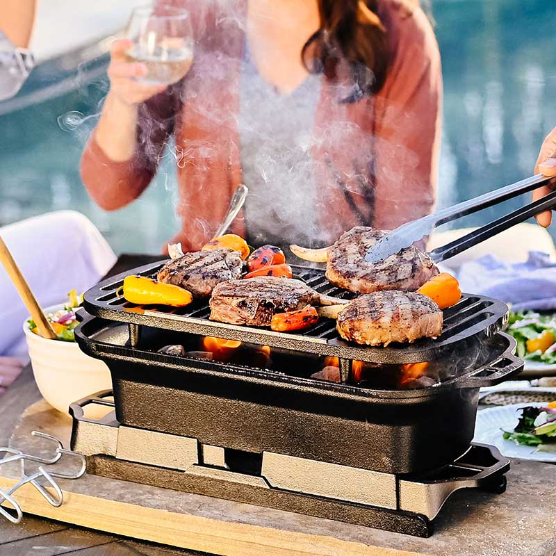 Lodge Heritage Sportsman’s Pro Cast Iron Grill™ - Image 4